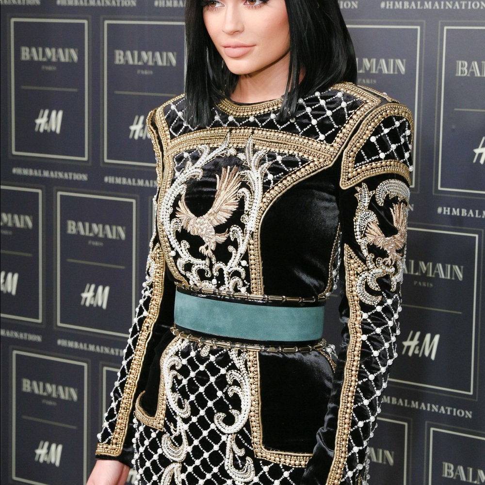 Balmain x H&M Green Suede Wide Belt - Picture 2 of 16